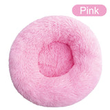 Soft & Warm Long Plush Donut Bed