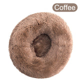 Soft & Warm Long Plush Donut Bed