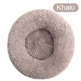 Soft & Warm Long Plush Donut Bed