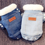 Luxury Denim Style Dog Jacket