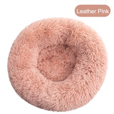 Soft & Warm Long Plush Donut Bed