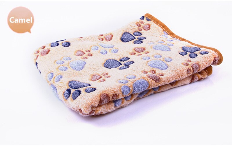 Cute Warm Paw Print Blanket