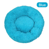 Soft & Warm Long Plush Donut Bed