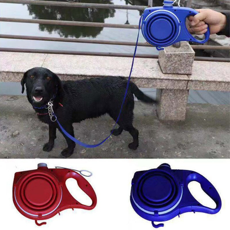 Exclusive Water Bottle Retractable Dog Leash