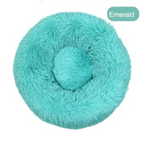 Soft & Warm Long Plush Donut Bed