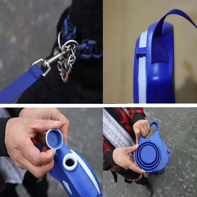 Exclusive Water Bottle Retractable Dog Leash