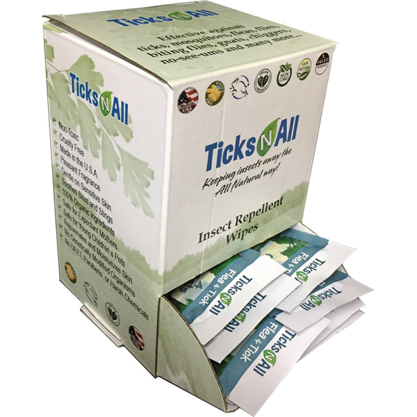 All Natural Flea and Tick Wipes 4 Cats 50 piece