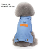 Luxury Denim Style Dog Jacket