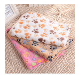 Cute Warm Paw Print Blanket