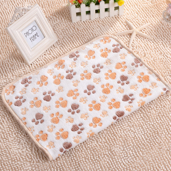 Cute Warm Paw Print Blanket