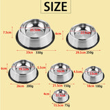 Stainless Steel Non-slip Feeding Bowl