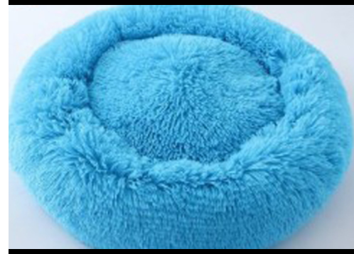 Soft & Warm Long Plush Donut Bed