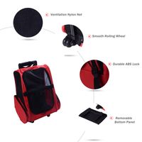 PawHut Pet Backpack - Rolling Carrier