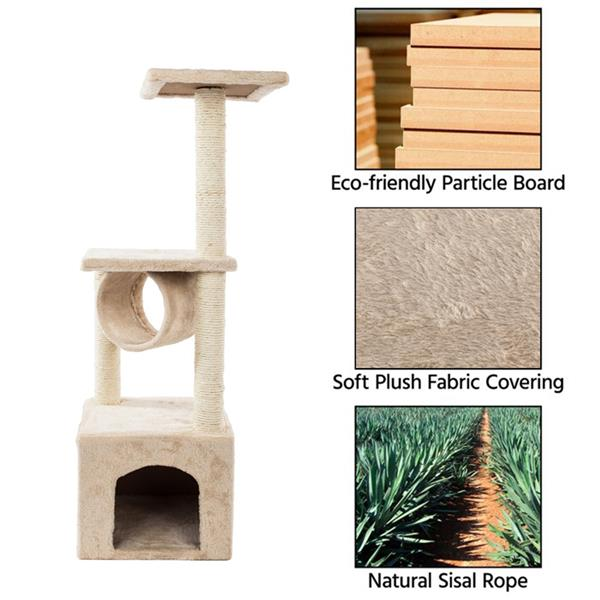 Solid Cute Sisal Cat Tower