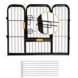 PawHut 8 Panel Heavy Duty Playpen