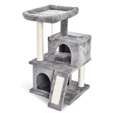 Cat Tree Playhouse With Dangling Toy