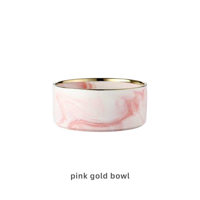 Marbling Ceramic Double Bowl