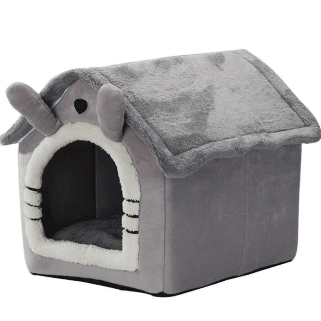 Foldable House Winter Warmer Pet Bed