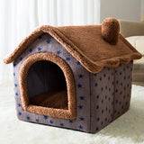 Foldable House Winter Warmer Pet Bed