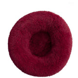 Long Plush Super Soft Round Bed