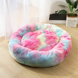 Long Plush Super Soft Round Bed