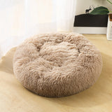 Long Plush Super Soft Round Bed