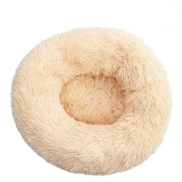 Long Plush Super Soft Round Bed