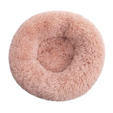 Long Plush Super Soft Round Bed