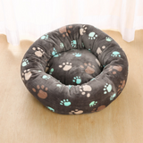 Long Plush Super Soft Round Bed