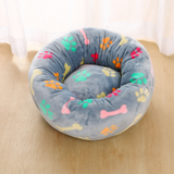 Long Plush Super Soft Round Bed