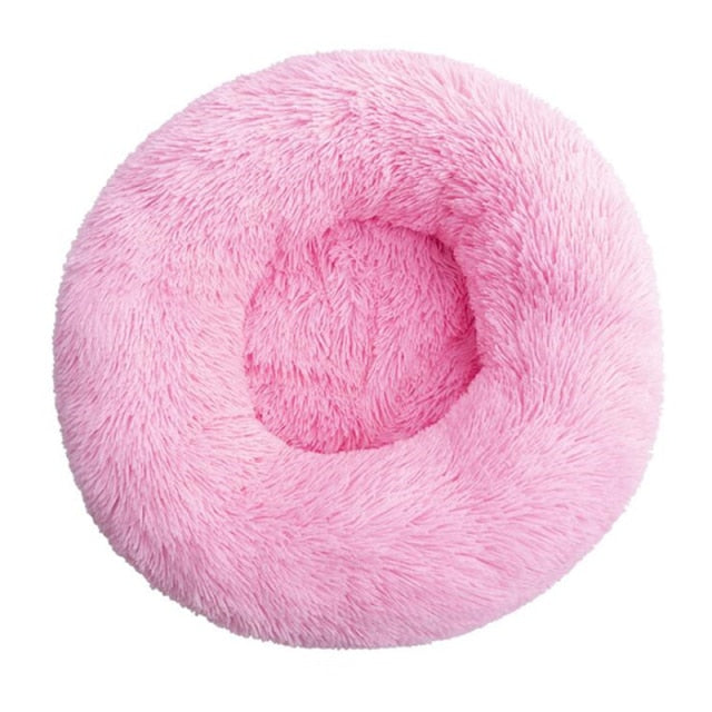 Long Plush Super Soft Round Bed