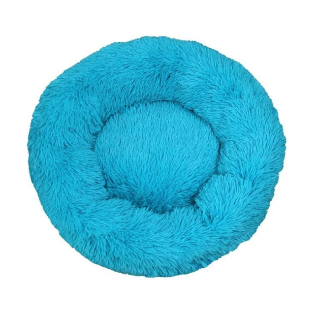 Long Plush Super Soft Round Bed