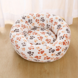 Long Plush Super Soft Round Bed