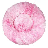 Long Plush Super Soft Round Bed