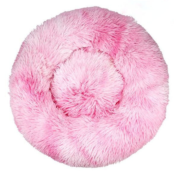 Long Plush Super Soft Round Bed