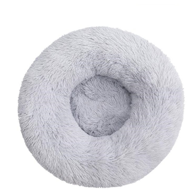 Long Plush Super Soft Round Bed