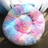 Long Plush Super Soft Round Bed