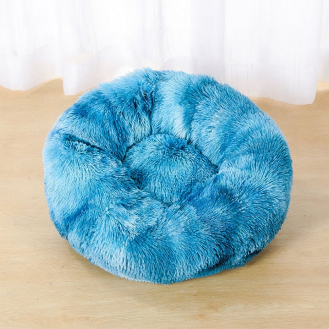 Long Plush Super Soft Round Bed