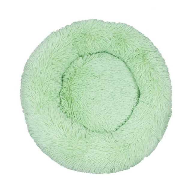 Long Plush Super Soft Round Bed