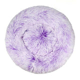 Long Plush Super Soft Round Bed