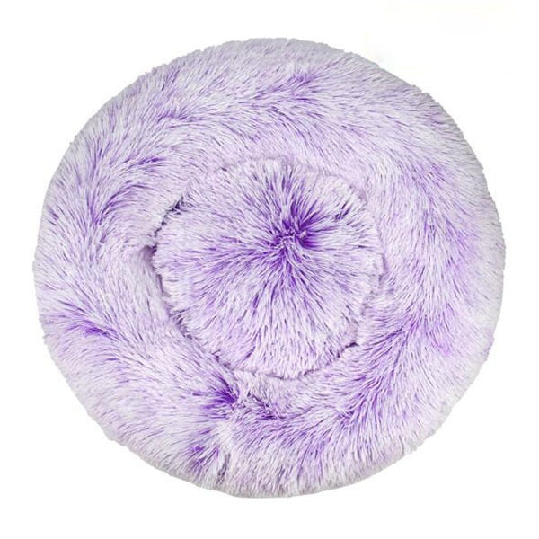 Long Plush Super Soft Round Bed