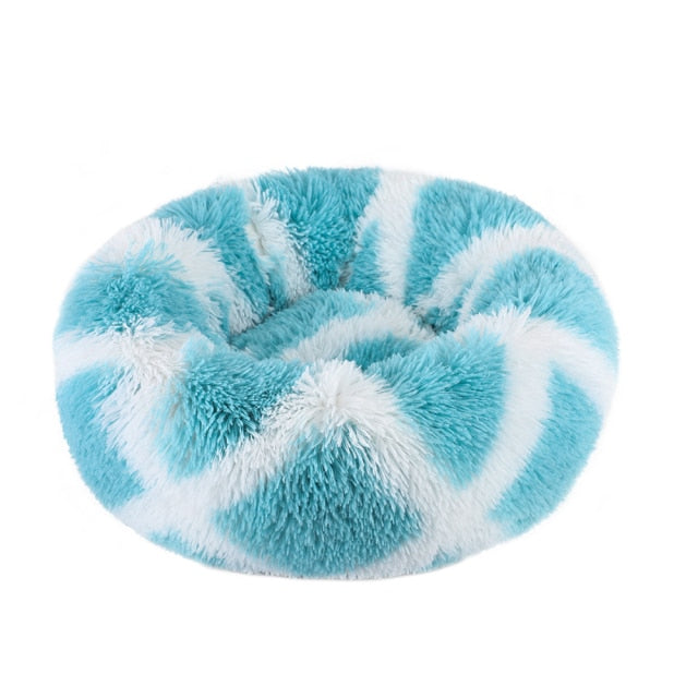 Long Plush Super Soft Round Bed