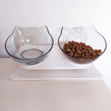 Non-Slip Single & Double Cat Bowl With Stand