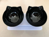 Non-Slip Single & Double Cat Bowl With Stand