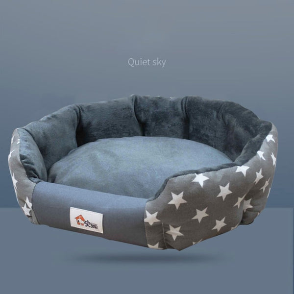 Round Cushioned Dog Bed