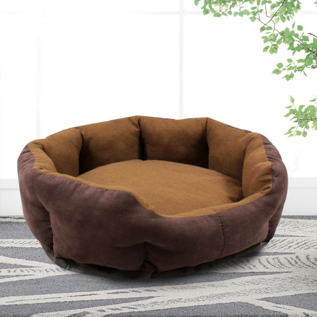 Round Cushioned Dog Bed