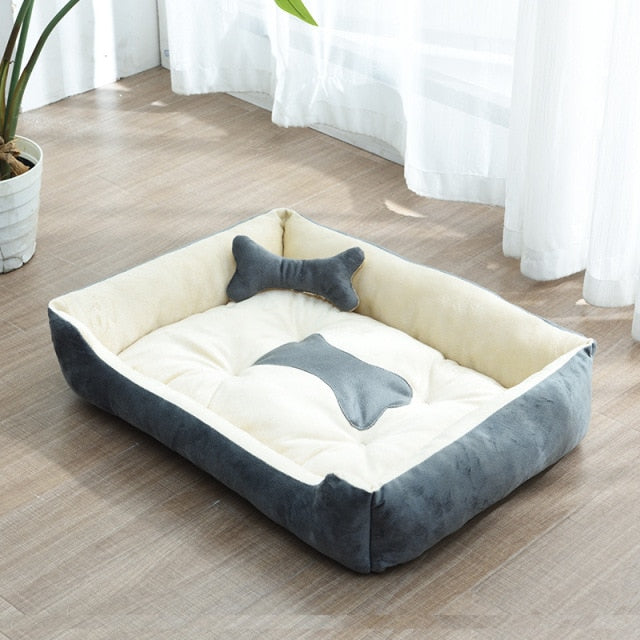 Bone Print Dog Bed