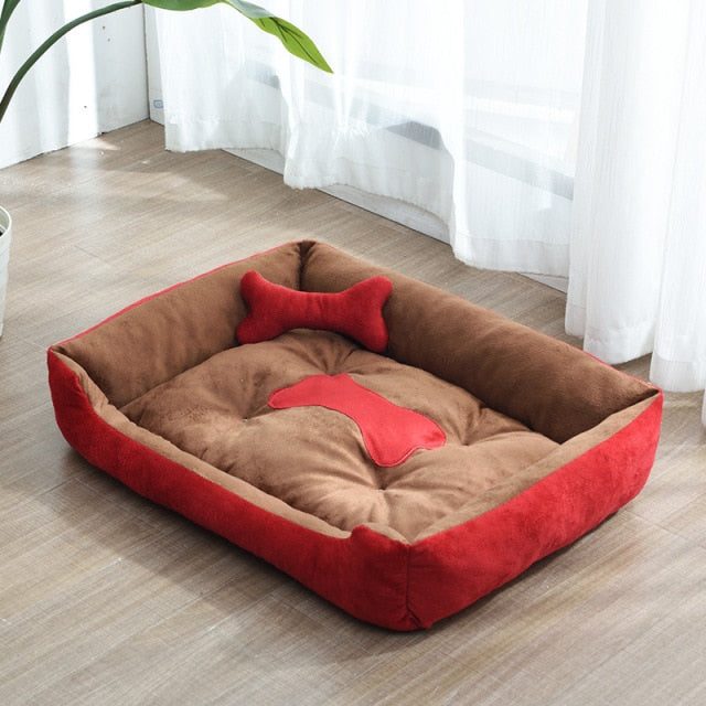 Bone Print Dog Bed