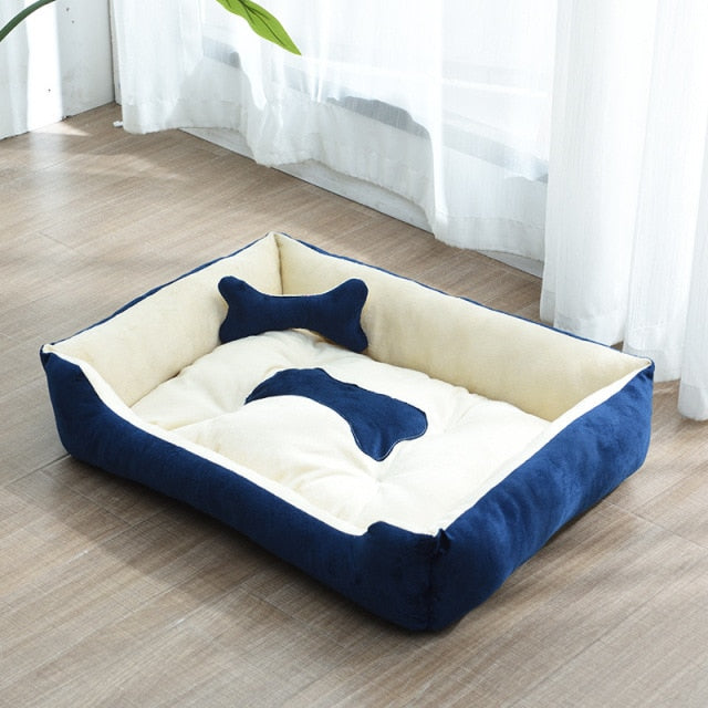 Bone Print Dog Bed