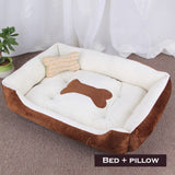 Bone Print Dog Bed